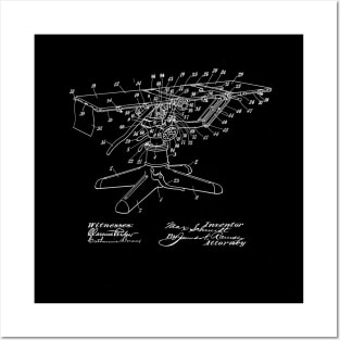 operating table Vintage Patent Drawing Posters and Art